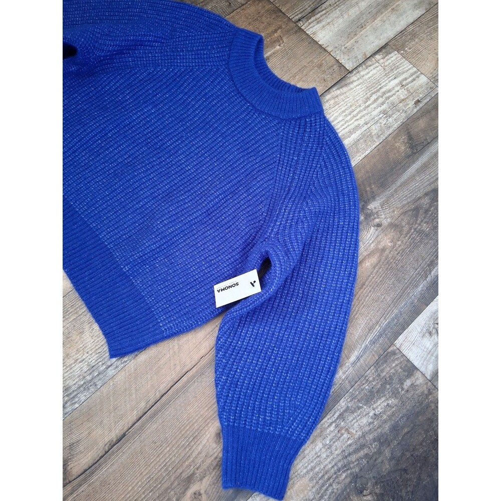 NEW! Women's Sonoma Goods for Life Cozy Heritage Crewneck Sweater, Petite Large - Picture 4 of 9